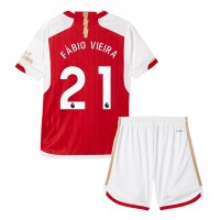 Arsenal Fabio Vieira #21 Replica Home Minikit 2023-24 Short Sleeve (+ pants)